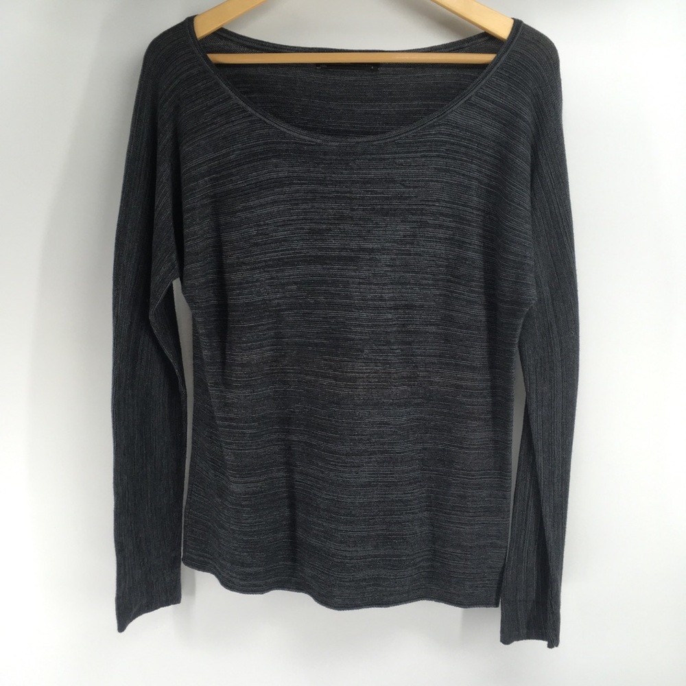 Peruvian Connection | Grey Pima Cotton Sweater S
